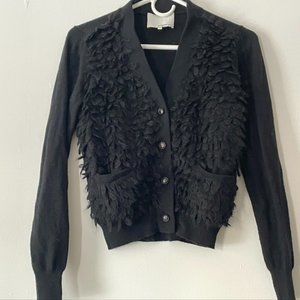 Phillip Lim Merino Wool Sweater with Fringe